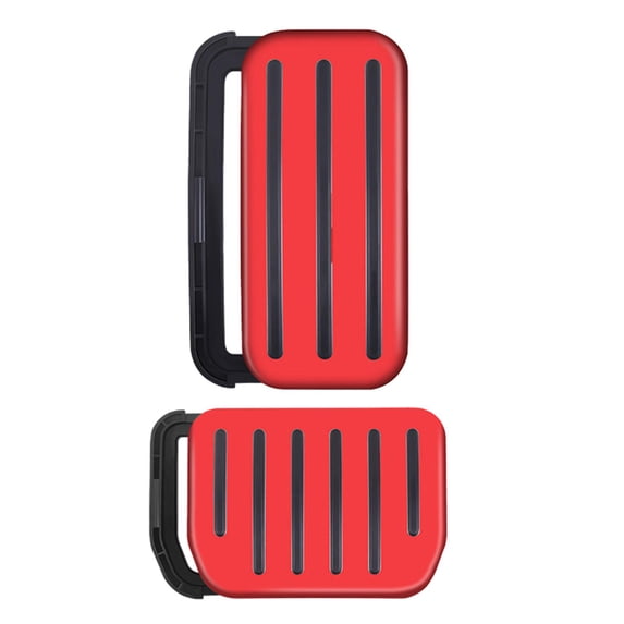 Dickly 2Pcs Car Foot s Set Decoration Anti Slip Brake Pedal Covers Red