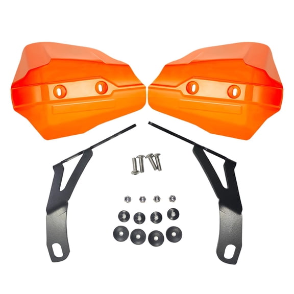 Dickly 2Pcs Large Motorcycle Handguards Assembly Motorcycle Hand Protector Repair Parts orange