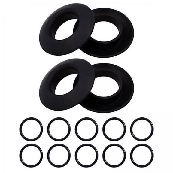 Dickly 2X 4x Kayak Paddle Drip Rings Kayak Oar Drip Rings for Boating Rafting Canoe 2 Pcs
