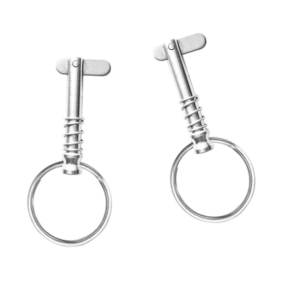 Dickly 2pcs 43mm Stainless Steel Quick Release Pin with ring for Boat Bimini Top Deck