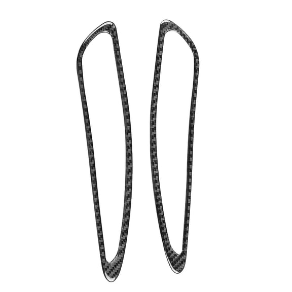 Dickly 2x Carbon Fiber Hood Vent Trim Cover Replacement Spare Parts Trim Decoration for