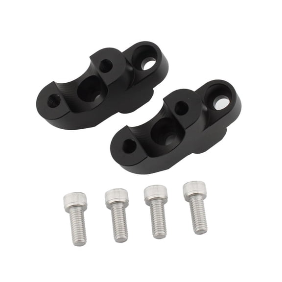 Dickly 2x Handlebar Risers Heighten Component for Honda NC750x Dct 2014 - 2015 Black