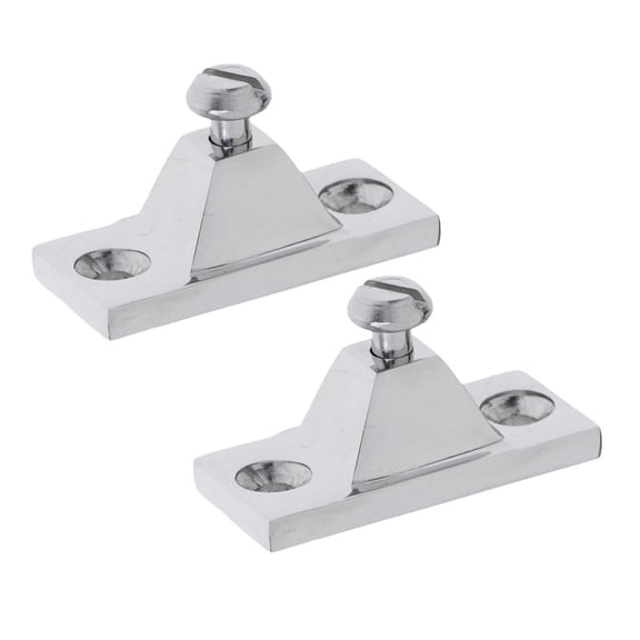 Dickly 2x Marine Stainless Steel Deck Hinge Side Mount for Bimini Boat Canopy Tops .