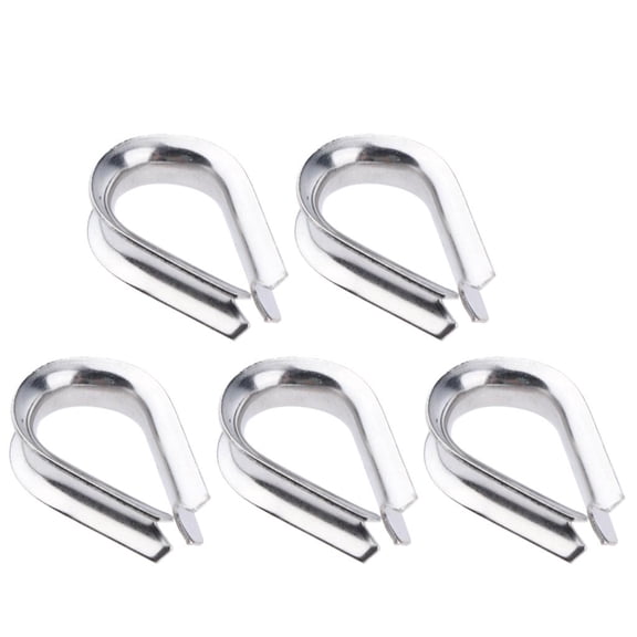 Dickly 304 Stainless Steel 5/16" Diameter Wire Rope Cable Thimbles Rigging Set Set of 5