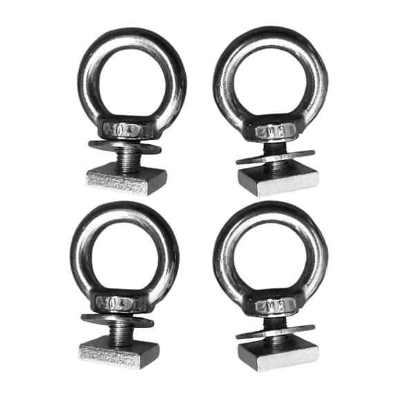 Dickly 4 Pieces Heavy Duty Eye Bolt Tie Down Rings Roof Luggage Rack Expansion