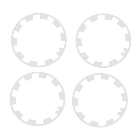 Dickly 4Pcs Wheel Rim Protector Stylish Decorative 20 Inches for Model Y White