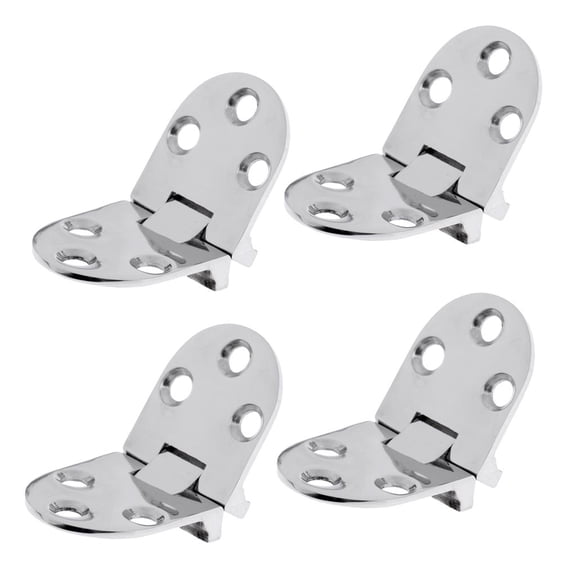 Dickly 4pcs Stainless Steel Strap Hinge Door Hinge for Marine Boat Yacht Caravan RV