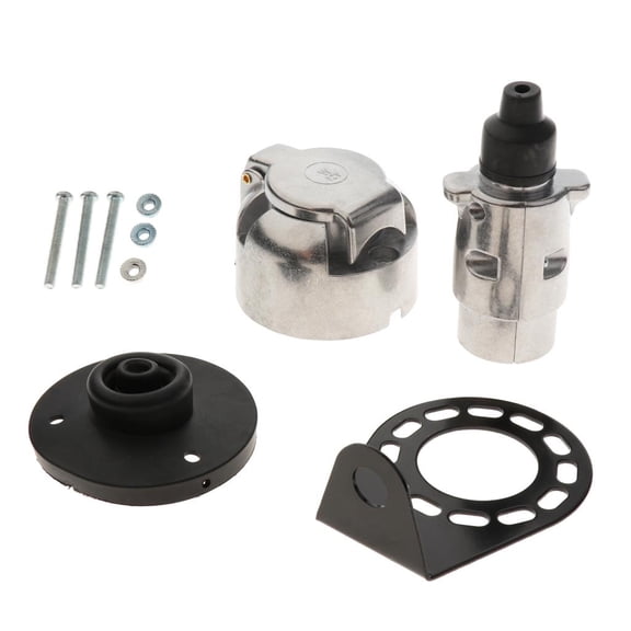 Dickly 7 Pin 12N Electric Converter Trailer Boat Caravan Plug Socket Adapter Connector