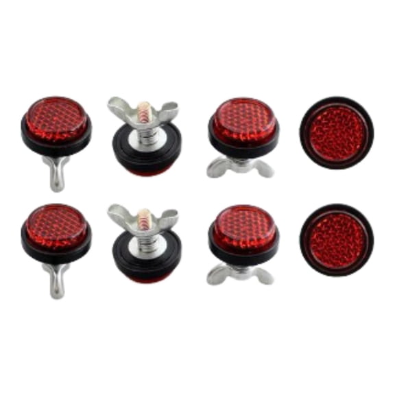 Dickly 8Pcs Generic License Plate Bolts Nuts License Plate Fastener Nuts Licenses Plates Screws for Boats Auto Outdoor Marine ATV
