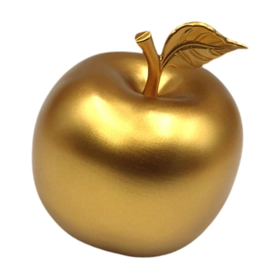 Dickly Apple Statue Art Crafts Brass Collection Fruit Sculpture Decorative Figurine for Gold