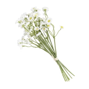 Dickly Artificial Flower Crafts Floral Bouquet Decorative Photo Props Accessories Table White