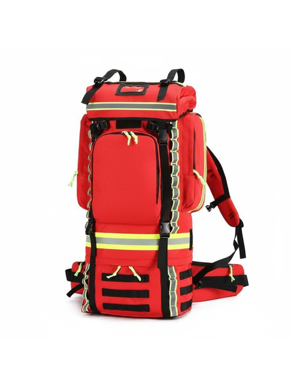 Backpack Emergency Pack Rucksack Water Resistant Quick Access and Visibility Features for Firefighters and Paramedics