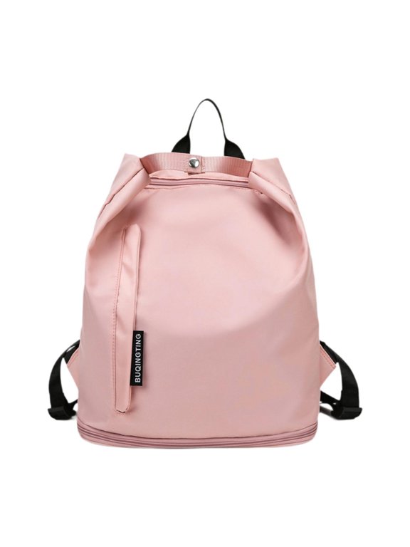Beach Backpack Swim Gym Bag Women Men Casual Waterproof Water Resistant Handbag Pink