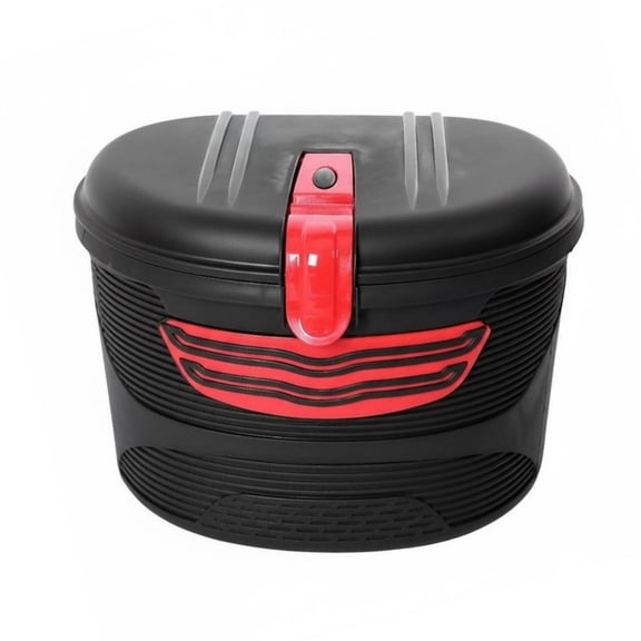 Dickly Bicycle Storage Box Cargo Basket Waterproof Sealed 25L Large Capacity with Lock for Office Workers and Shoppers