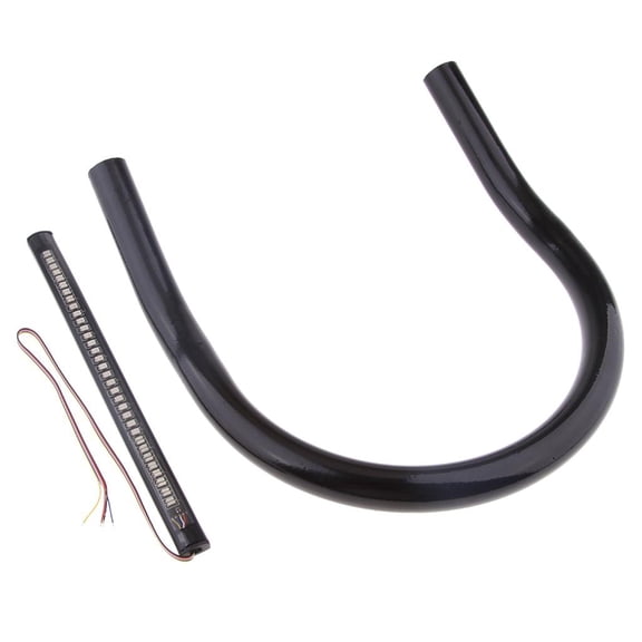 Dickly Cafe Racer Seat Frame Hoop Loop End LED Light for Upswept 210mm