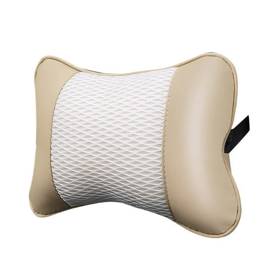Dickly Car Headrest Four Seasons Easy Installation Auto Accessories Car Neck Pillow Beige