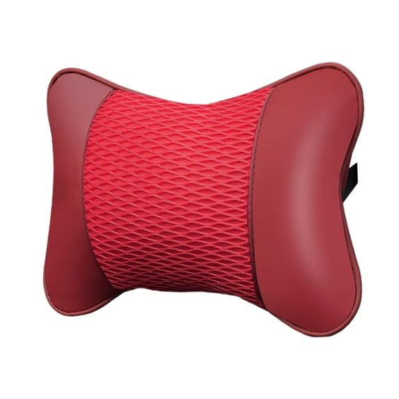 Dickly Car Headrest Four Seasons Easy Installation Auto Accessories Car Neck Pillow Red