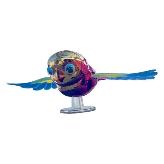 Dickly Car Side Rearview Mirror Bird Decor Cute Universal Gift Photo Props Creative Blue Wings