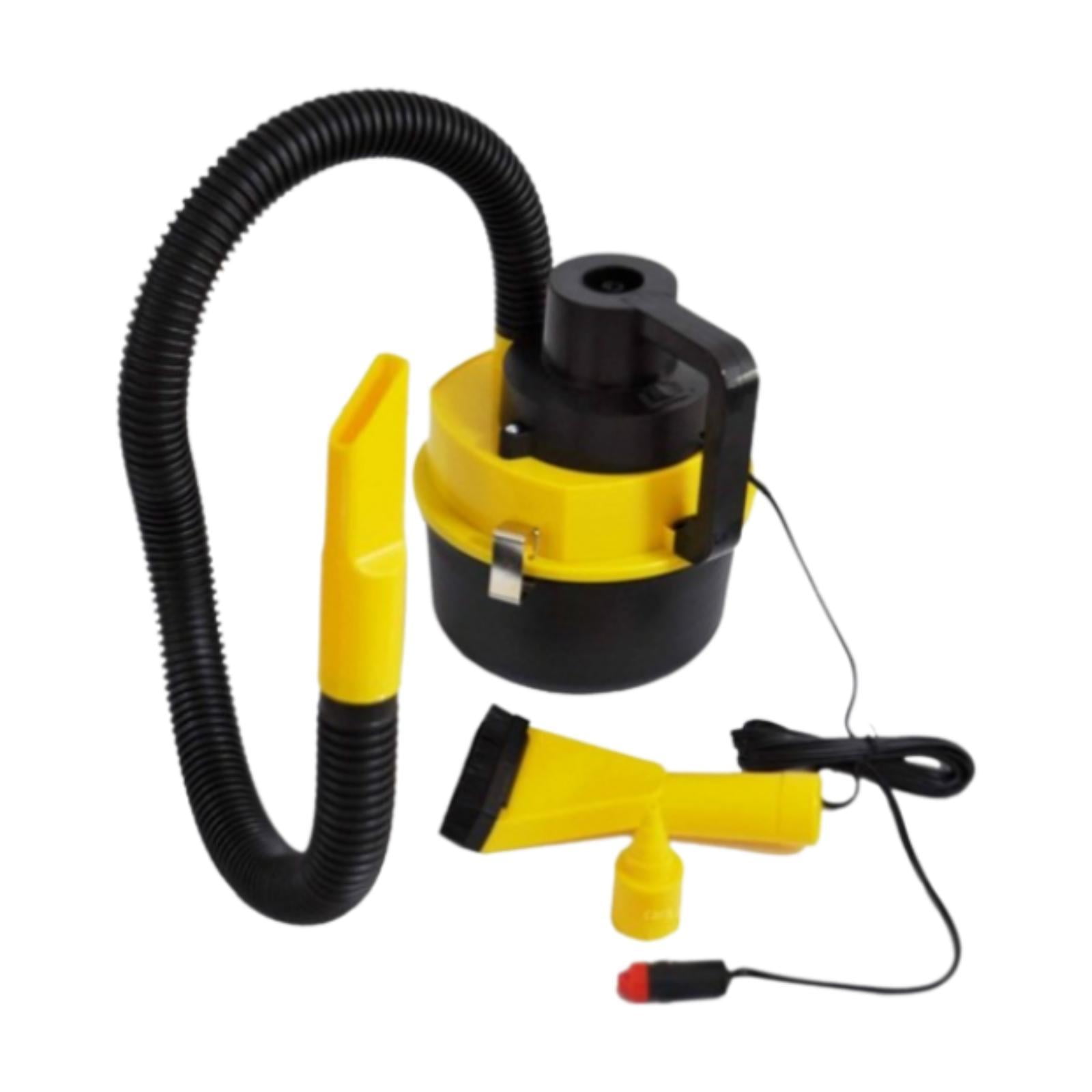 Dickly Car Vacuum Cleaner Automotive Interior Cleaner Compact Portable Black and Yellow