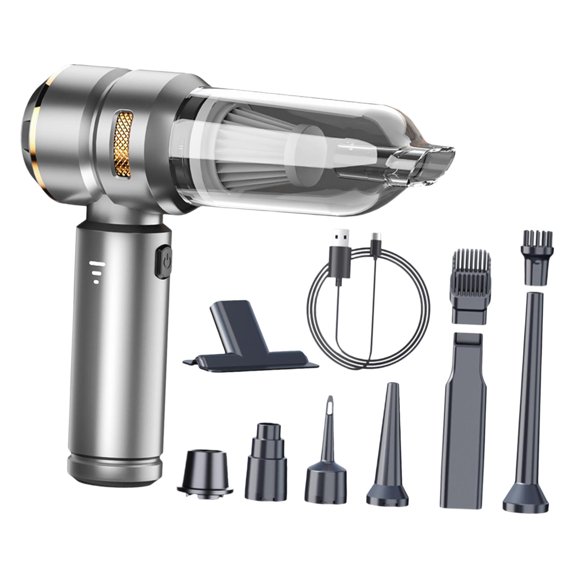 Dickly Car Vacuum Cleaner Car Cleaning Tool Deep Detailing Cleaning Portable Air Blower Gold