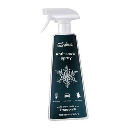 Dickly Car Windshield Ice Remover Spray 100ml Deicing Agent Windshield Spray Deicer for