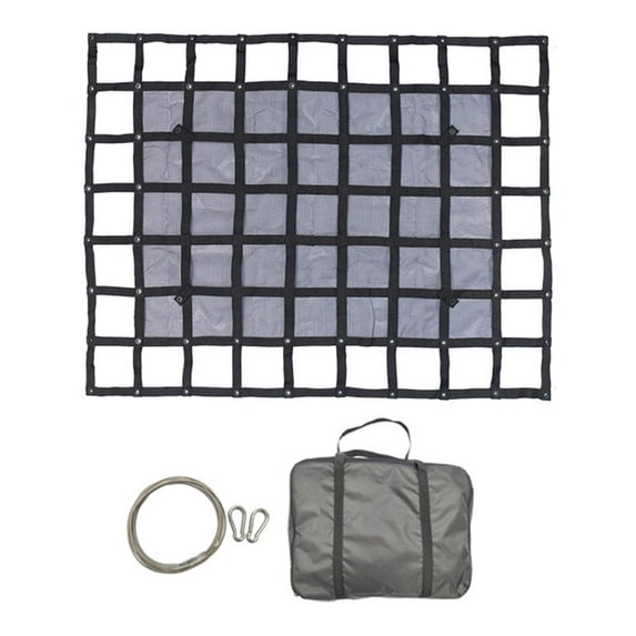Dickly Cargo Net for Pickup Truck Bed Adjustment Buckle Simple Installation Storage Bag 145cmx183cm