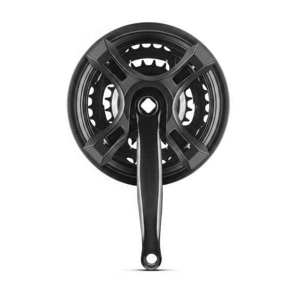 Dickly Crank Arm Crankset Chainring High Strength Carbon Steel Construction for Durability for Cyclists Seeking Smoother Power Transfer on Any Bike
