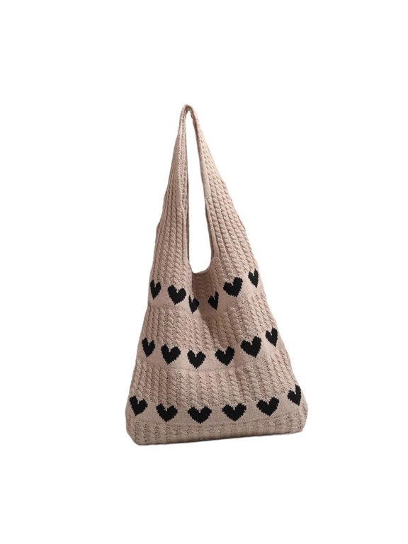 Crochet Bag for Women Beach Pouch Lightweight Top Handle for Party Travel Picnic