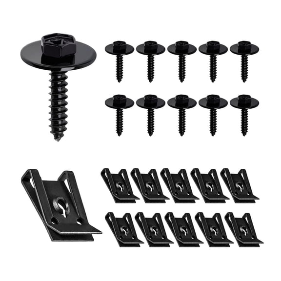 Dickly Fender Liner Screw U Nut Kit Easy to Install Universal Multifunctional Metal