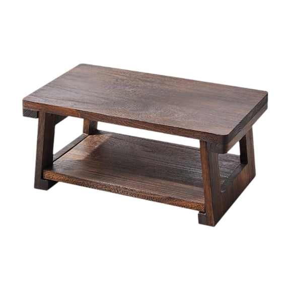 Dickly Floor Coffee Table Low Table Japanese Style Laptop Bedside Table, Wooden Folding 50cmx30cmx20cm