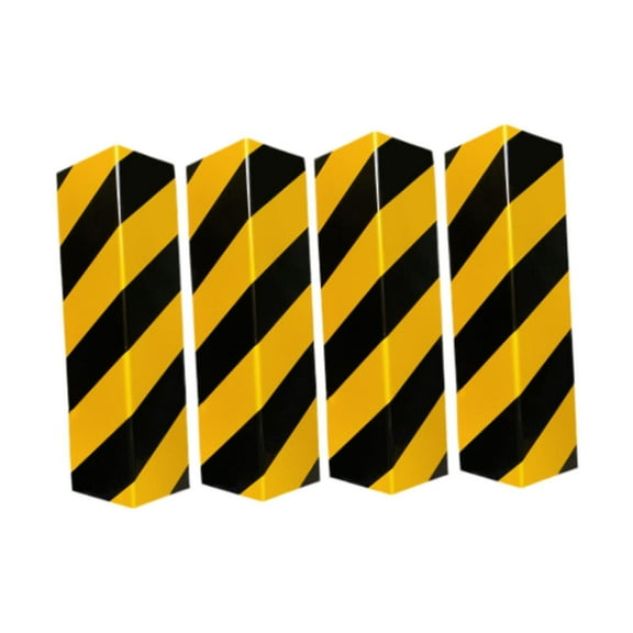 Dickly Garage Wall Protector Reflective Padding,Portable Accessories,Sturdy Replacement Stoppers Foam Wall Guard for Parking Garages 4 yellow Corner
