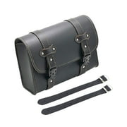Dickly Generic Motorcycle Tool Bag Front Fork Bag Retro Design Motorbike Saddle Bag Black