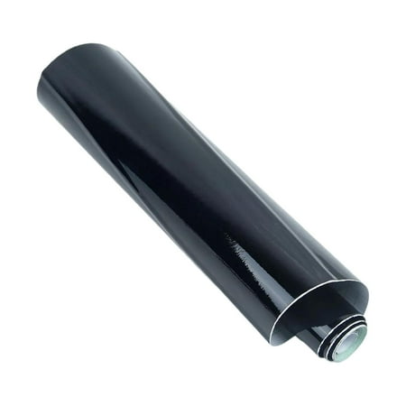 Dickly Generic Vinyl Wrap 5ft Glossy Black Easy Installation PVC Sturdy Accessories DIY 10CM