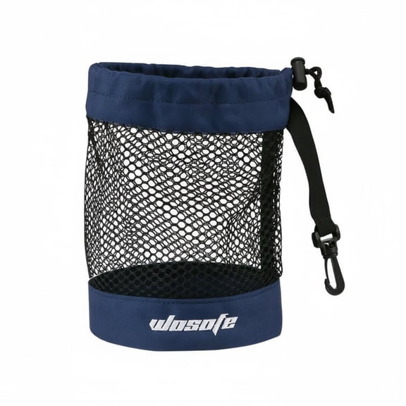Dickly Golf Ball Net Sack Mesh Bag Quick Drying Nylon Mesh with Secure Drawstring and Hook for Golfers Traveling to Range and Course