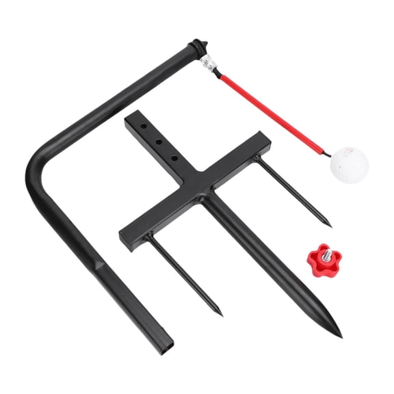 Dickly Golf Swing Trainer Aid Hitting Training Equipment Golf Accessories Portable Golf Red