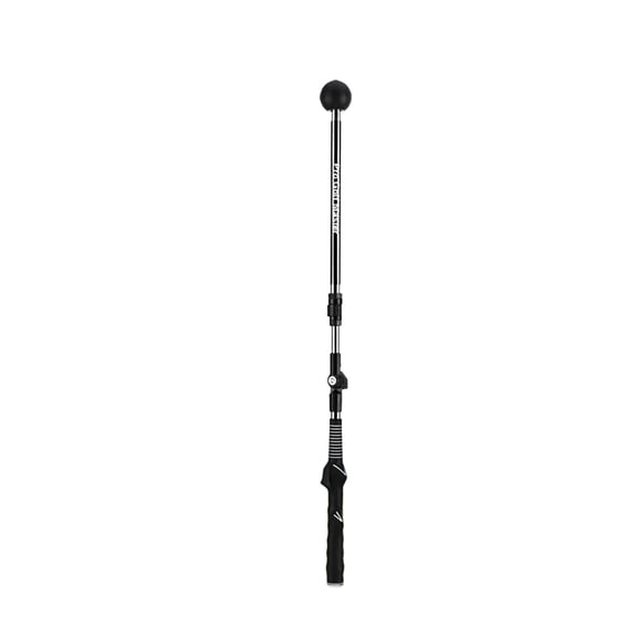 Dickly Golf Swing Trainer Folding with Ergonomic Grip Foldable Warm up Stick for Indoor black