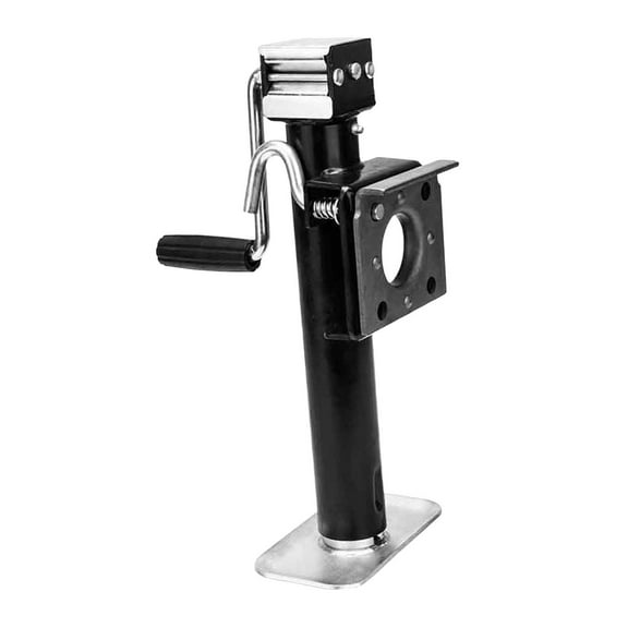 Dickly Hand-crank Trailer Jack Multifunction Heavy Duty Portable Wear Resistaht Easy to Side Rocking 10inch