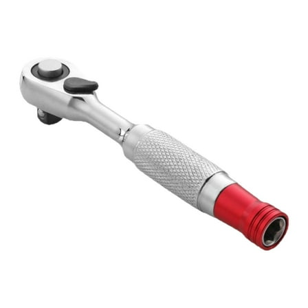 Dickly Mini Ratchet Wrench 1/4 inch Bit Driver Hand Tool for Automotive Maintenance Socket Head