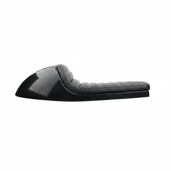 Dickly Motorcycle Bump Seat Cafe Racer Saddle Vintage Style Synthetic Leather Thick Padding Universal Fit for DIY Custom Projects