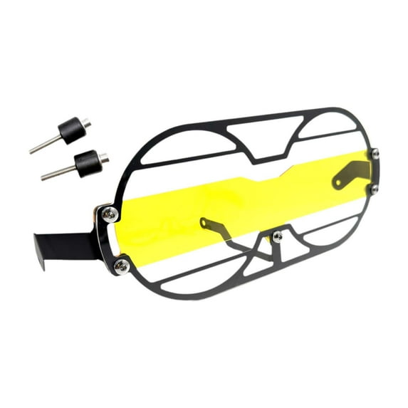 Dickly Motorcycle Headlight Guard Acrylic Front Headlight Protector for V85 TT Yellow