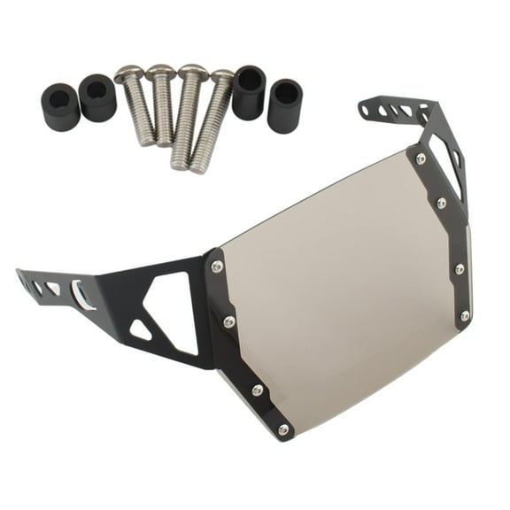 Dickly Motorcycle Headlight Protector Acrylic Spare Parts Premium Front Headlight Guard Gray
