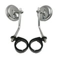 thumbnail image 1 of Dickly Motorcycle Rear View Mirror Sturdy Adjustable 38-41mm Fork Mount Side Mirror Argent, 1 of 9