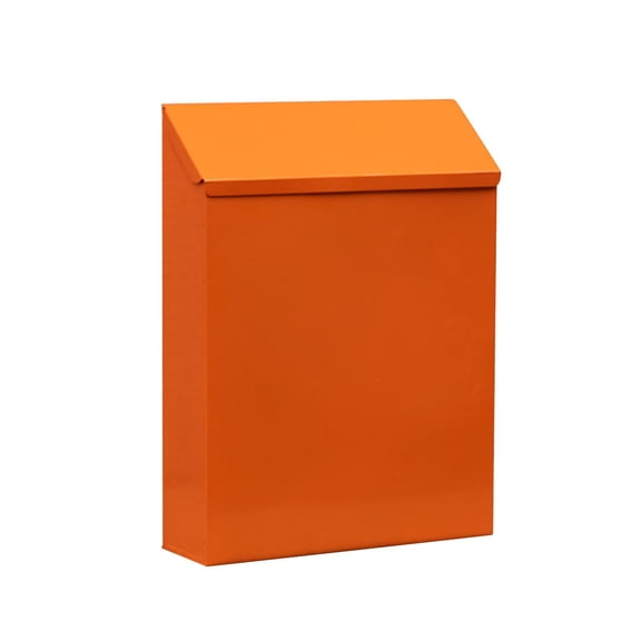 Dickly Mounted Mailbox, Mailbox with Lock, Decorative Newspaper Holder, Hanging Mailbox Orange