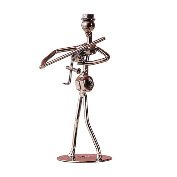Dickly Musical Man Statue Desk Decoration Home Decor Musician Player Sculpture for Home Violin