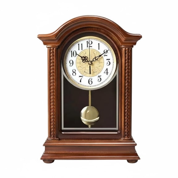 Dickly Pendulum Clock Desk Clock Table Clock Analog Display Function for Home Office Study Decor