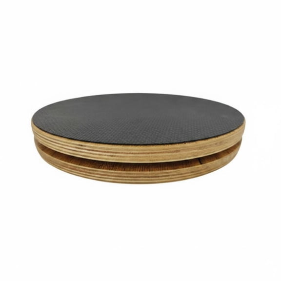 Dickly Pilates Rotational Disks Core Balance Roller Wheels Exercise Board Wooden Non-slip Stable Platform for Posture Correction Suitable for Women Studio Home Training