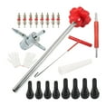 thumbnail image 1 of Dickly Quick Change Tire Valve Tool Kit Directly Replace for Car ATV Motorbike Red 22 Pieces, 1 of 9
