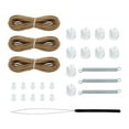 thumbnail image 1 of Dickly RV Pleated Shade Repair Kit Accessories Trailer Hardware Repair and Maintain Brown, 1 of 9