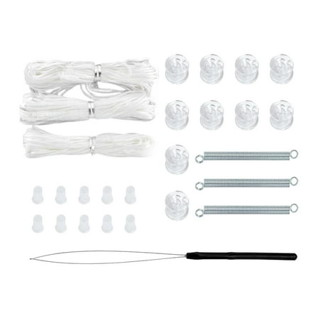Dickly RV Pleated Shade Repair Kit Accessories Trailer Hardware Repair and Maintain White