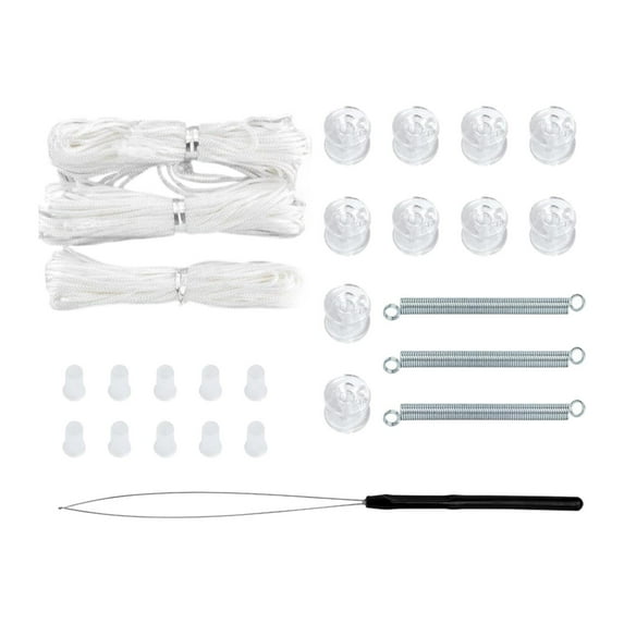 Dickly RV Pleated Shade Repair Kit Accessories Trailer Hardware Repair and Maintain White
